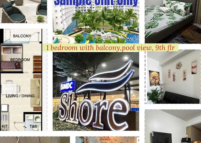 2 Bedrooms And 2 Cr, 1 Ensuite In Shore Residences Pasay Walking Distance To Mall Of And Near In Airport Manilla