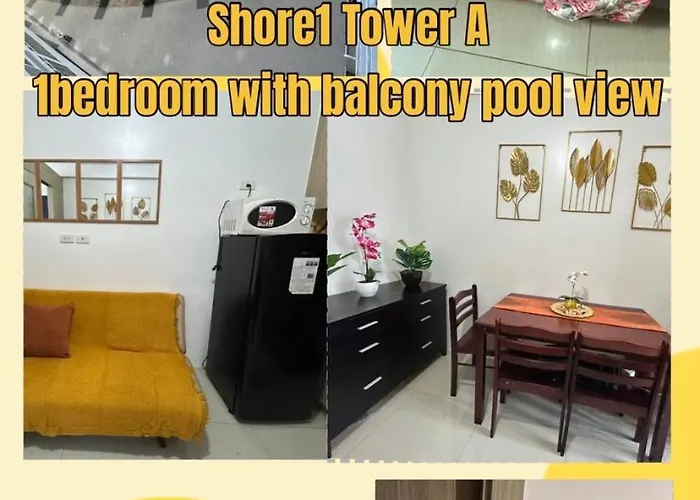 2 Bedrooms And 2 Cr, 1 Ensuite In Shore Residences Pasay Walking Distance To Mall Of And Near In Airport * Manila